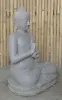  Product image 3 of the product “Seated Buddha made of Riverstone in Dharmachakra gesture of wheel of the teaching of the Dharma, H. 83cm. There is a stone eye on the left shoulder. ”